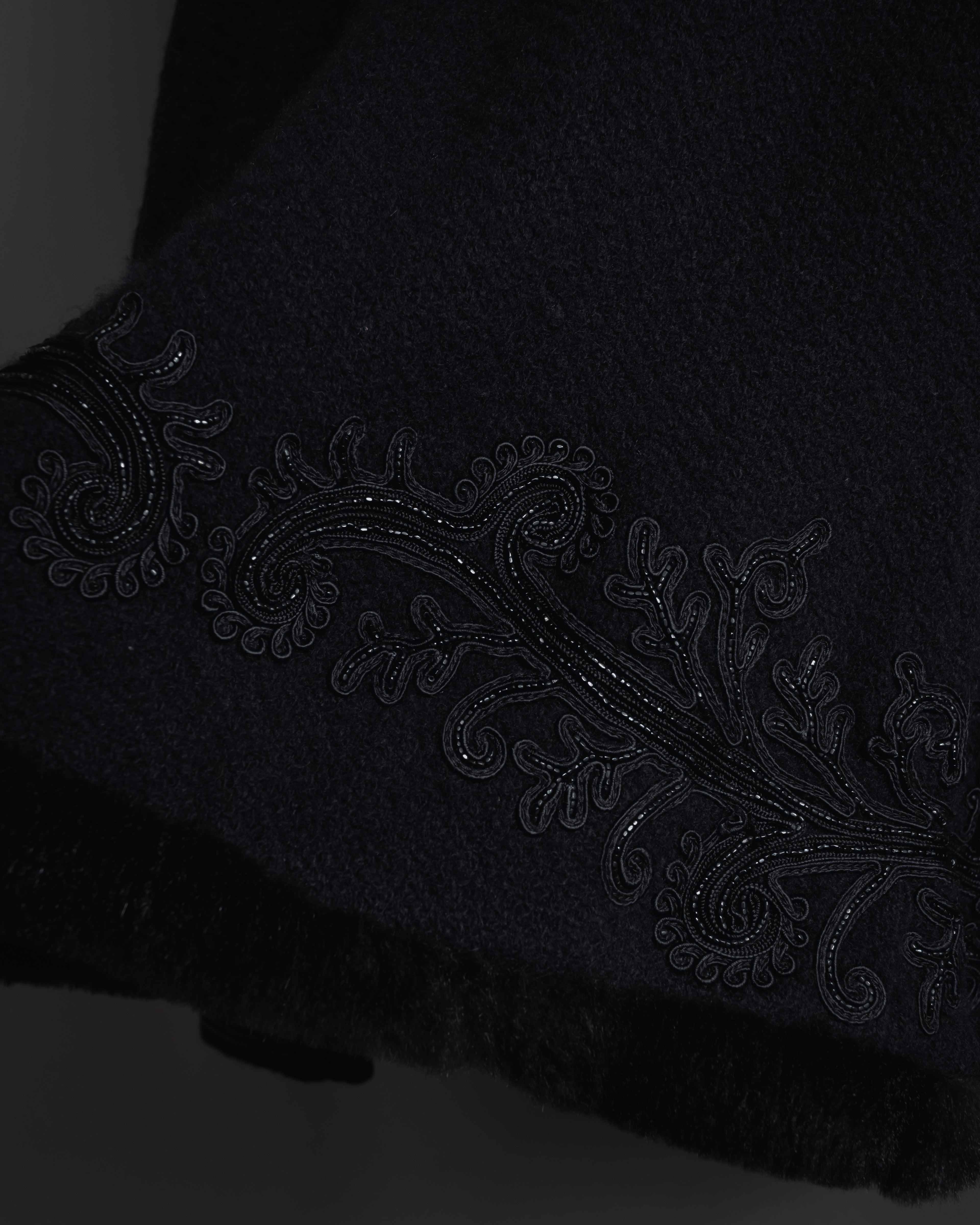 Chaqueta de piel con bordado de cuentas de los años 00 de Ralph Lauren