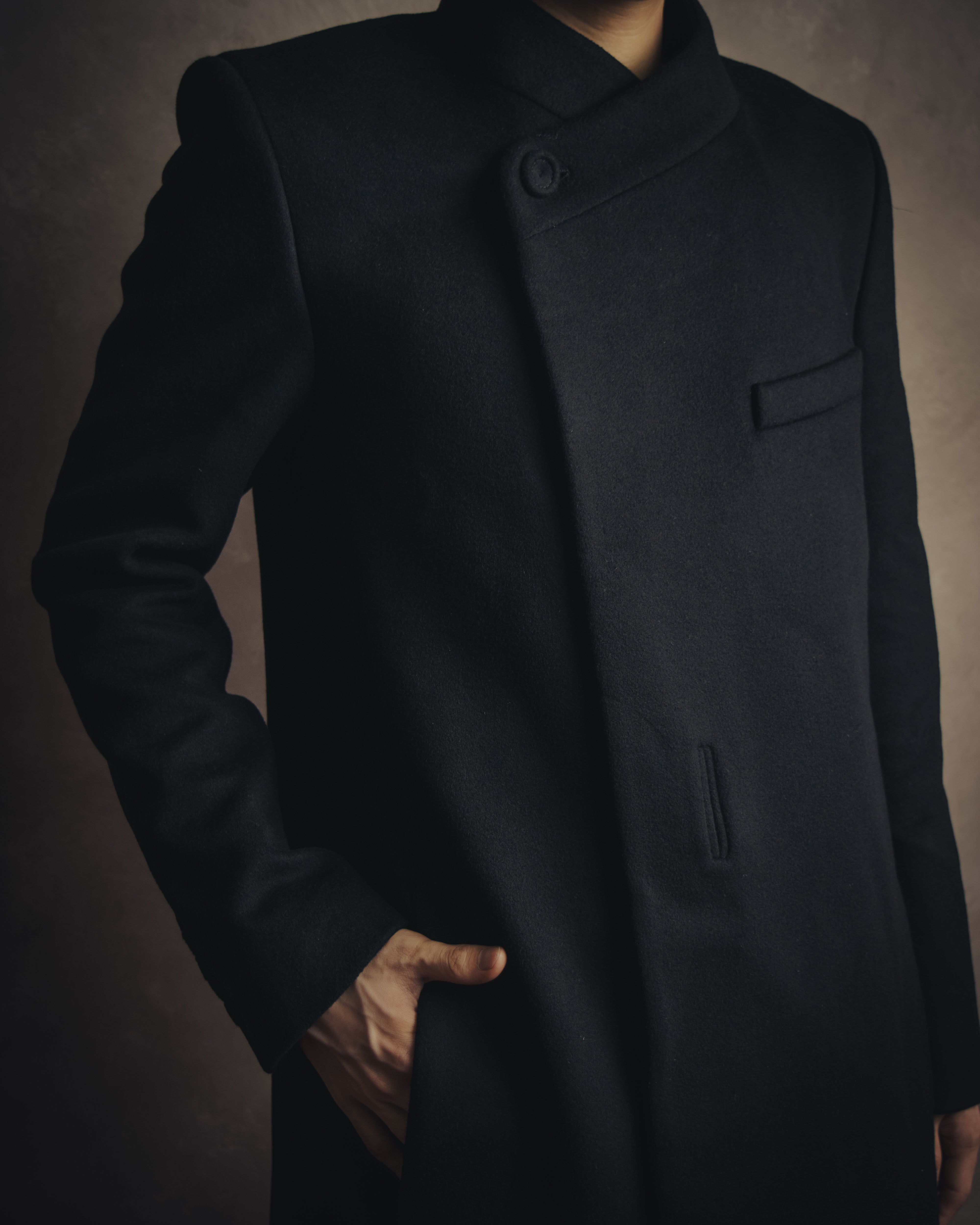 DIOR HOMME (ディオールオム) - アシンメトリー スタンドカラーコート