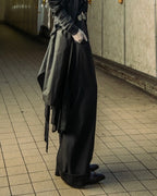 【受注生産】OMNIPRESENT CUFFED BLACK SLACKS