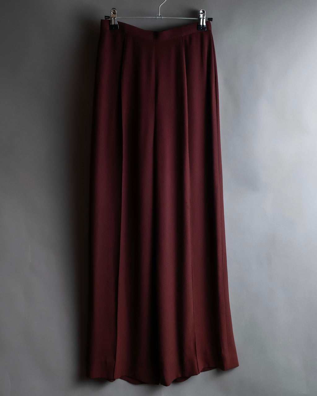 "JEAN PAUL GAULTIER" Beautiful drape burgundy wide slacks