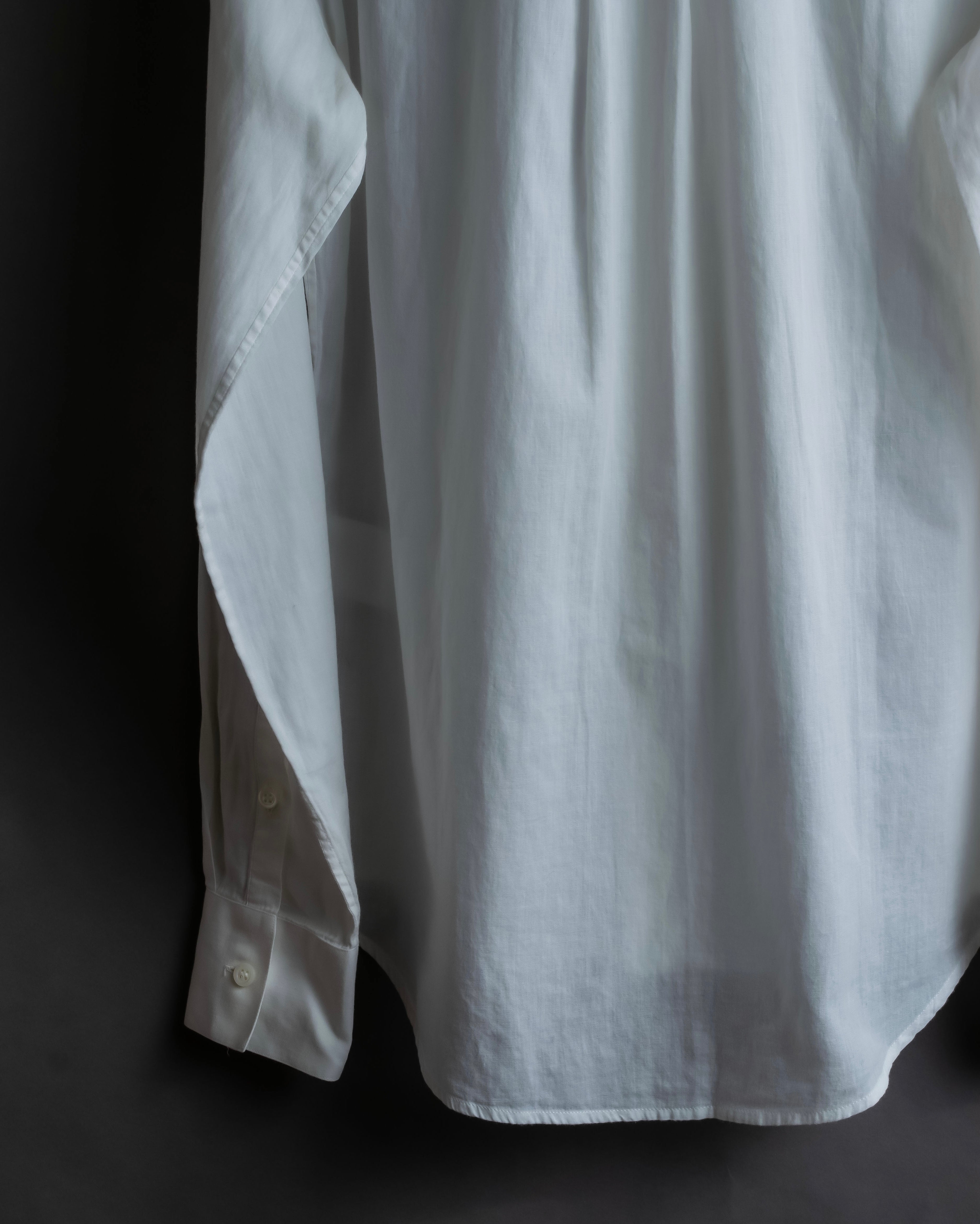 "Alexandar McQueen" Smoke art print cotton oversized shirt