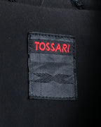 "TOSSARI" Shiny hidden zipper design tailored jacket