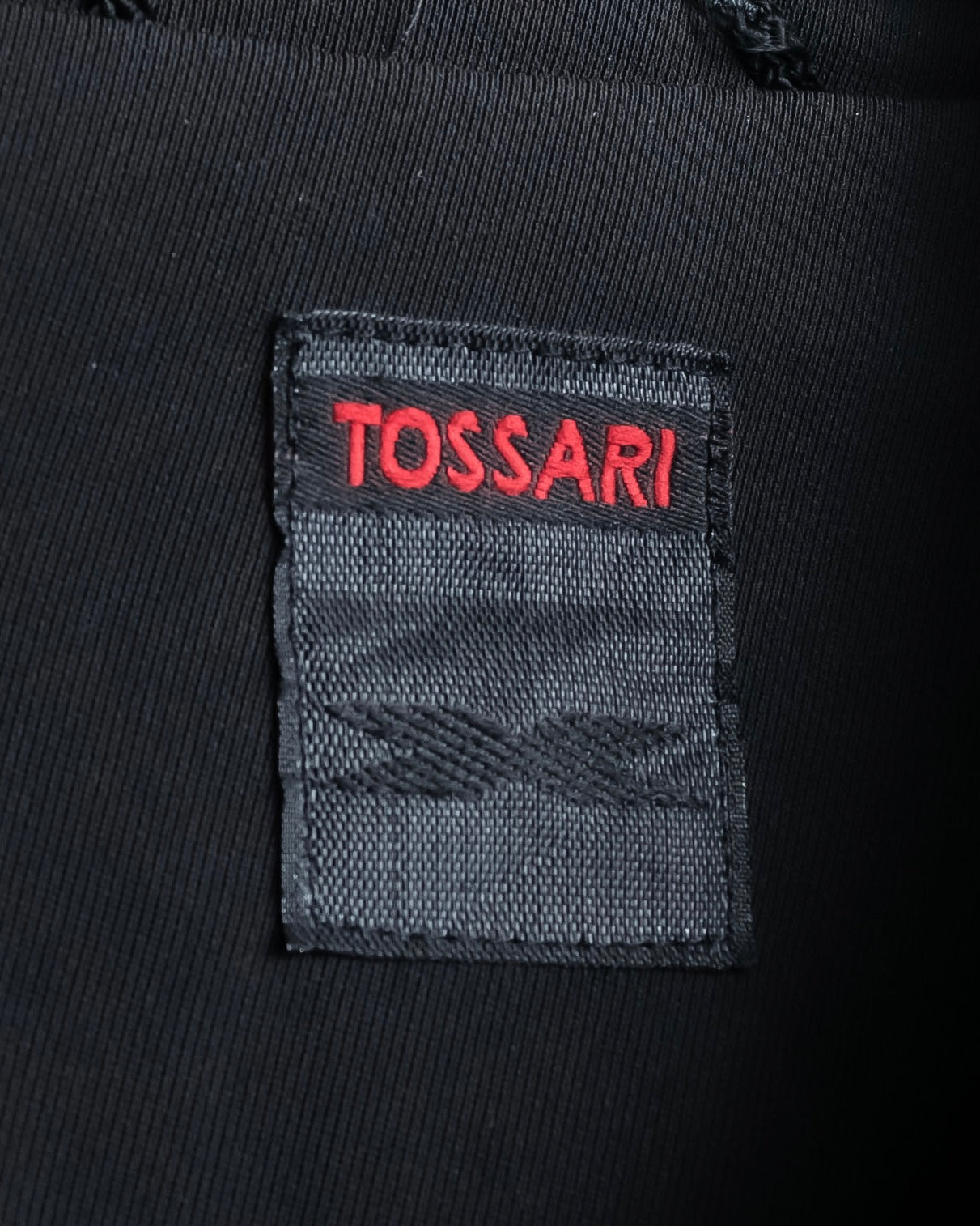 "TOSSARI" Shiny hidden zipper design tailored jacket
