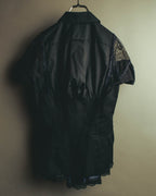 "sacai" 10's Layered lace-panel shirt blouse