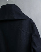 "HELMUT LANG" Short length wool riders jacket