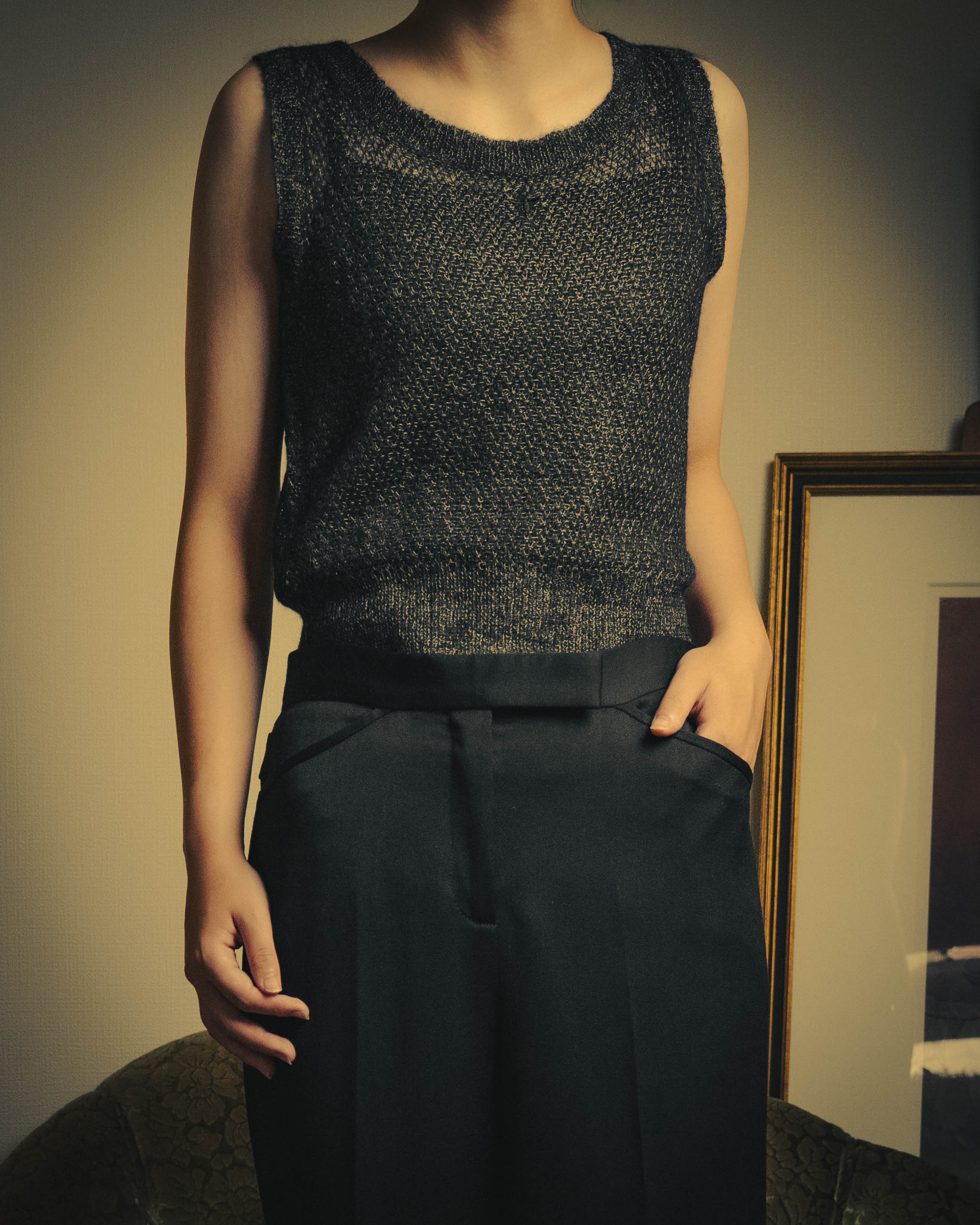 -SPECIAL- “Christian Dior” 2017-2023 Textured sheer knit ensemble