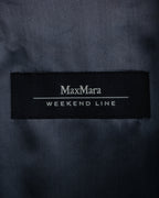 "Weekend Max Mara" Notch lapel tailored jacket & semi flared slacks herringbone set up