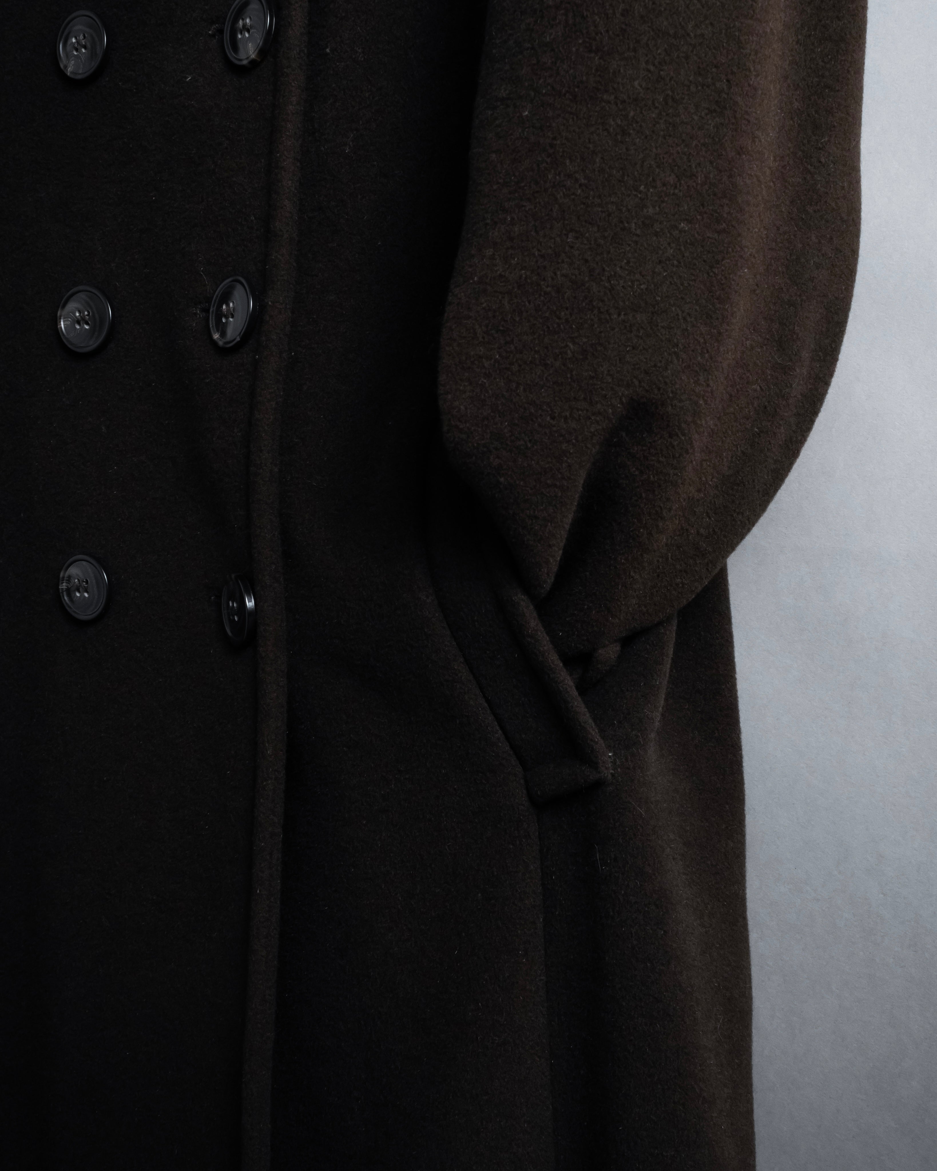 "MAX&Co." 90's Classic maxi-length angora mix long coat