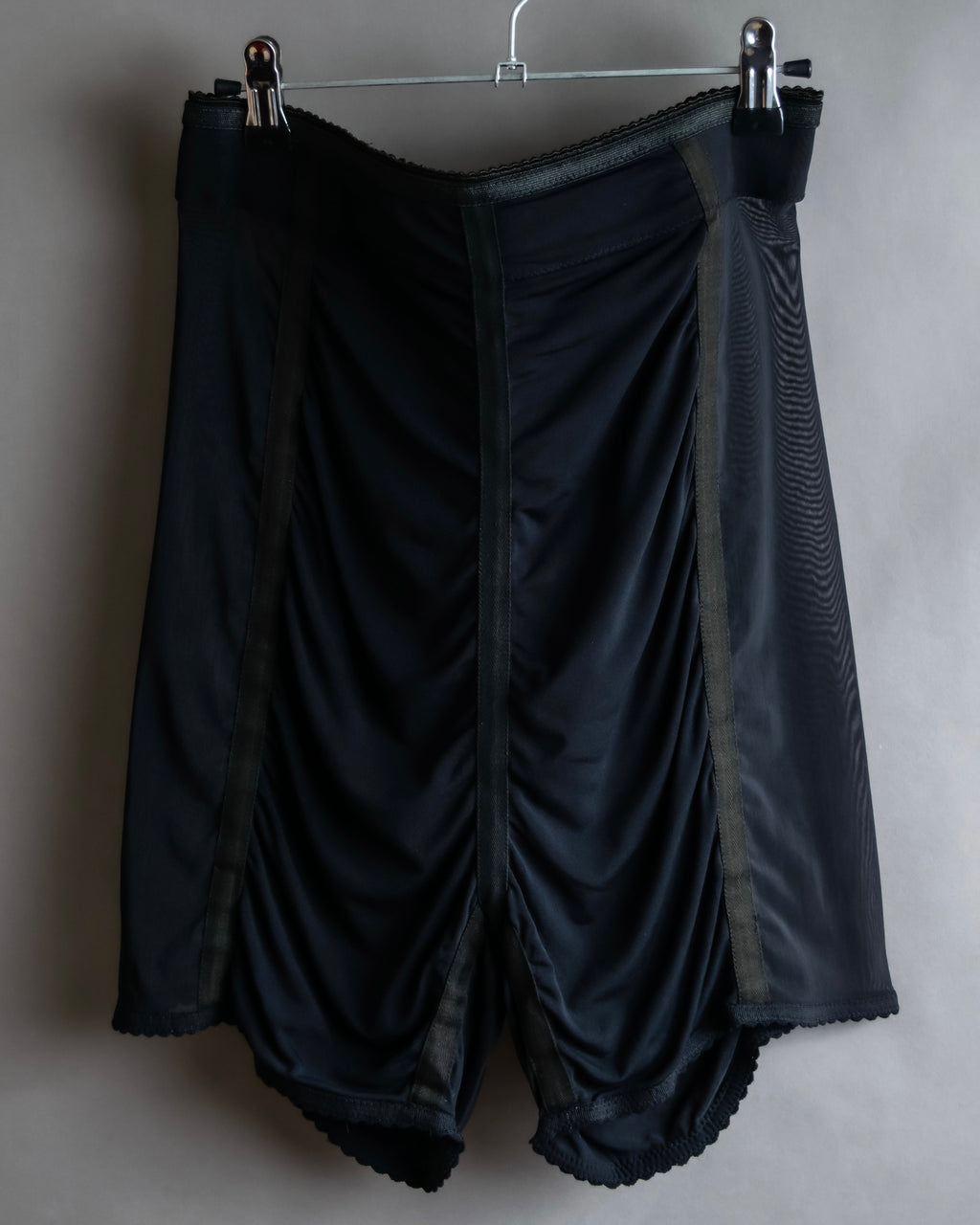 "JEAN PAUL GAULTIER MAILLE FEMME" Sheer shirring design design half pants