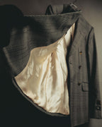 -SPECIAL- “GUCCI” 2019-2021 Glen check double-breasted wool suit