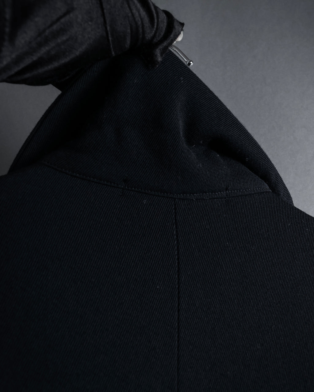 -SPECIAL- "Y's" 15AW Cape design panel oversized stand collar coat
