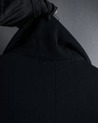 -SPECIAL- "Y's" 15AW Cape design panel oversized stand collar coat