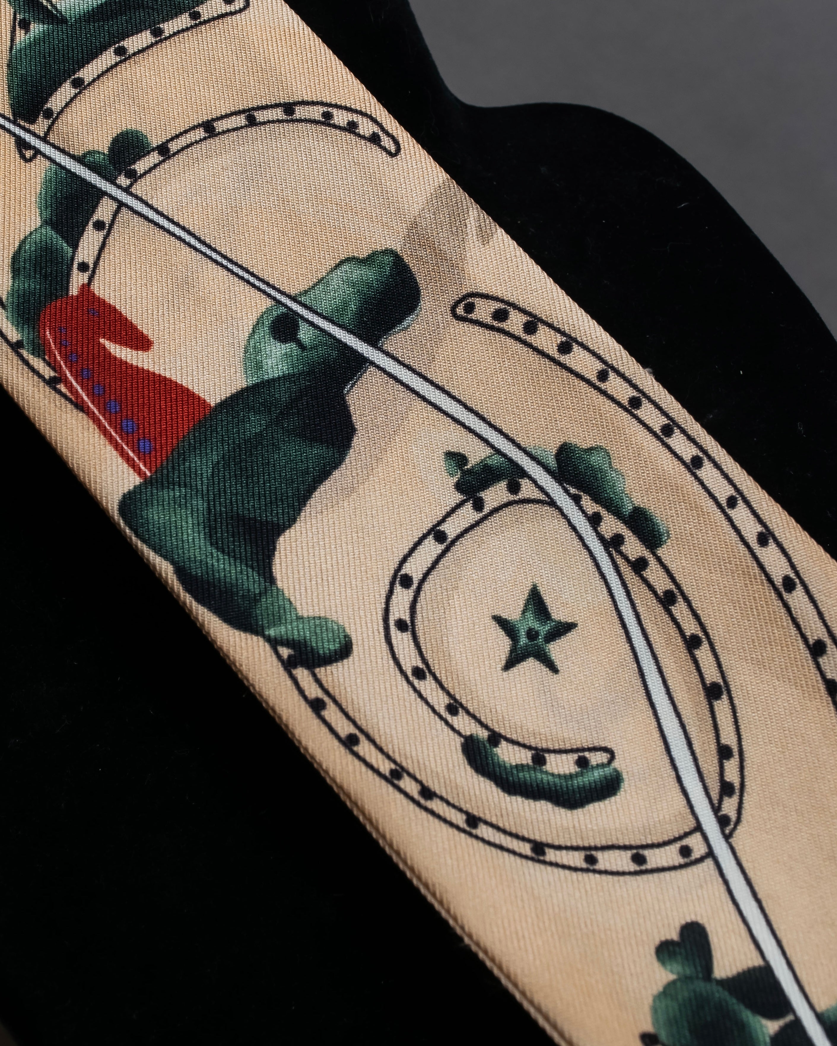 "Christian Dior" Iconic motif silk twilly scarf