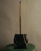 “Salvatore Ferragamo” 90’s Vara ribbon half moon chain bag