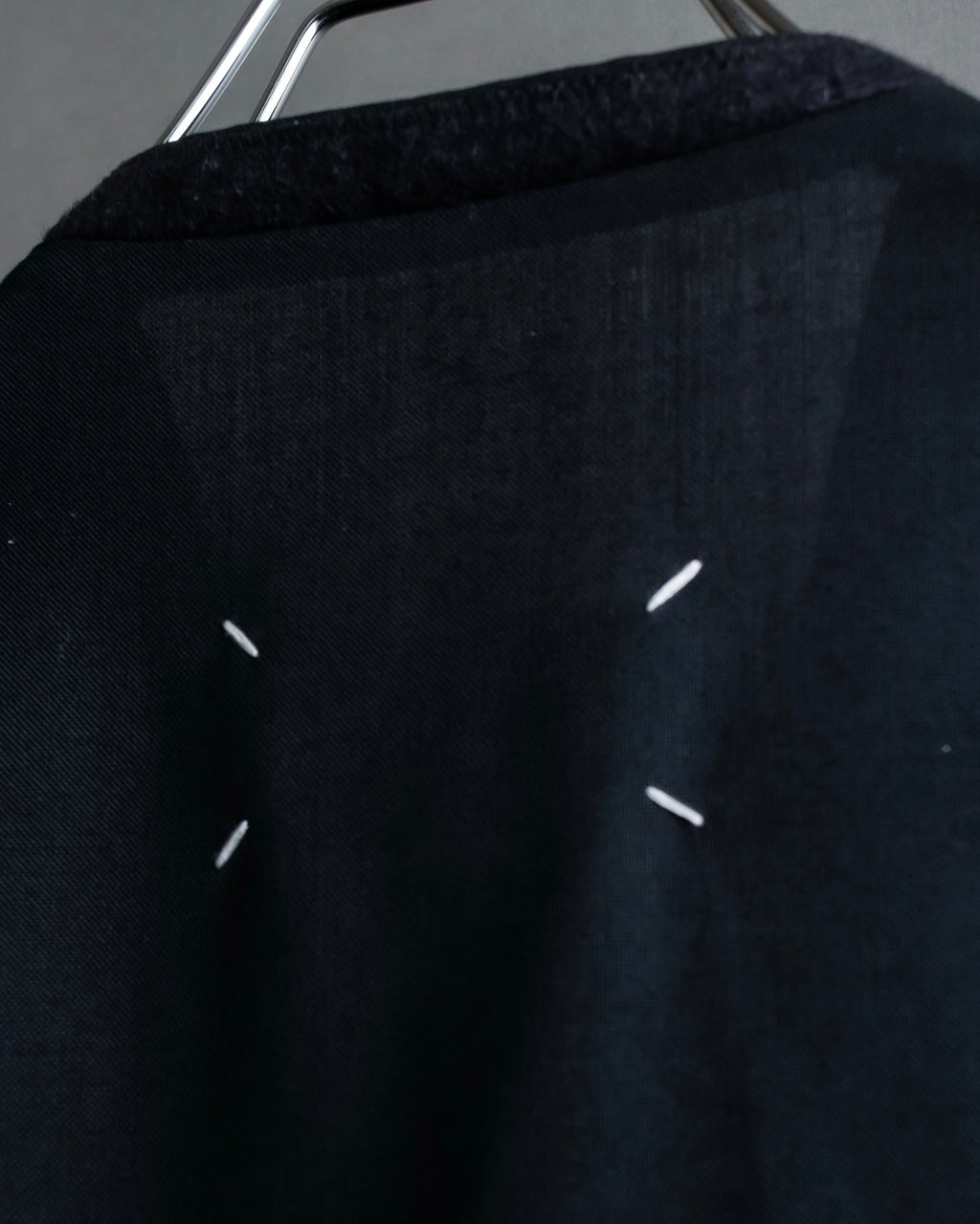 "MAISON MARGIELA" 20AW No-collar design wool tailored jacket