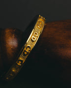 “Christian Dior” 80’s-90’s CD monogram gold tone bangle