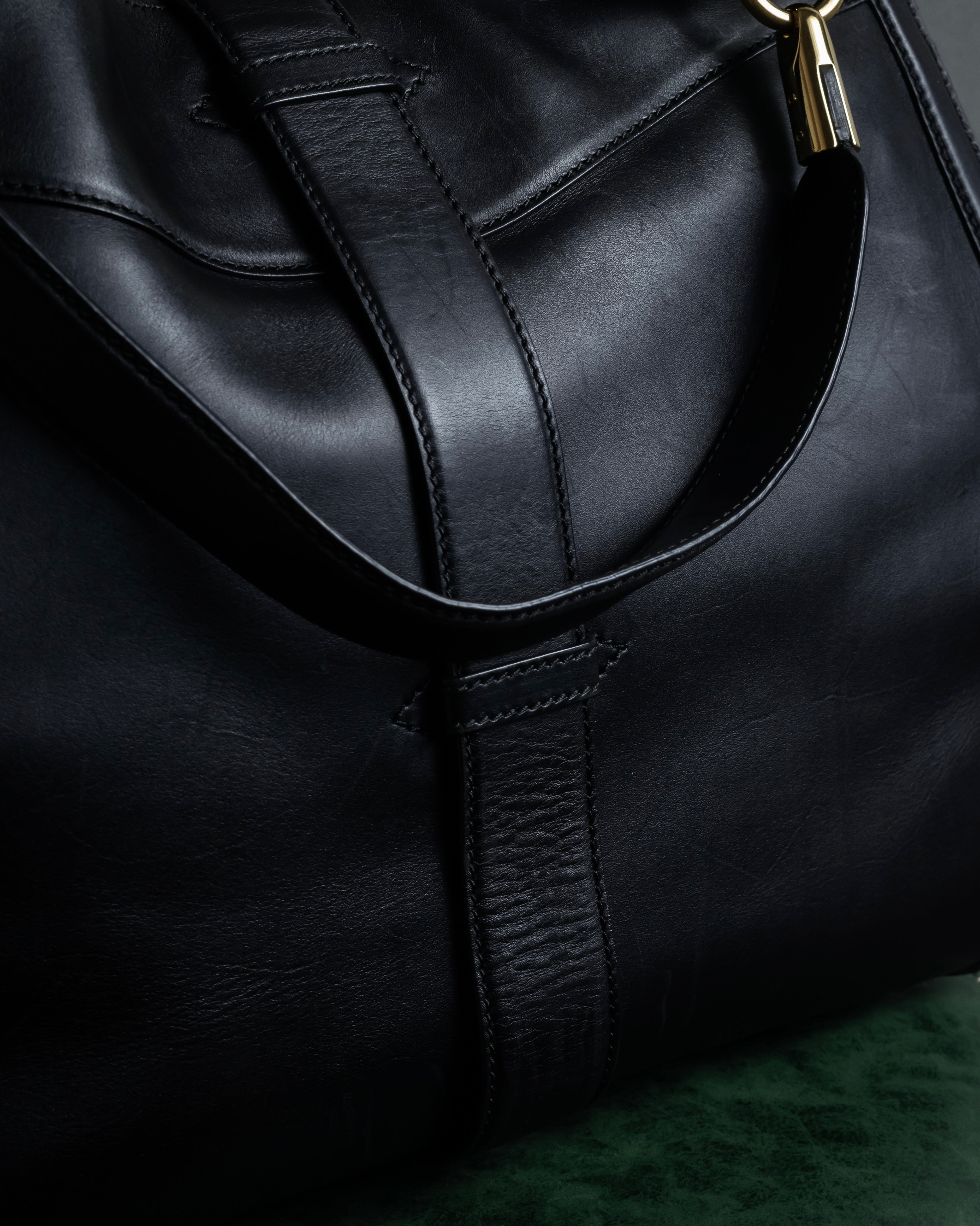 "Salvatore Ferragamo" Vertical gancini drawstring hobo bag