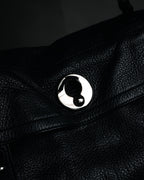 “YVES SAINT LAURENT” Late 2000s Muse Two grained leather flap hand bag