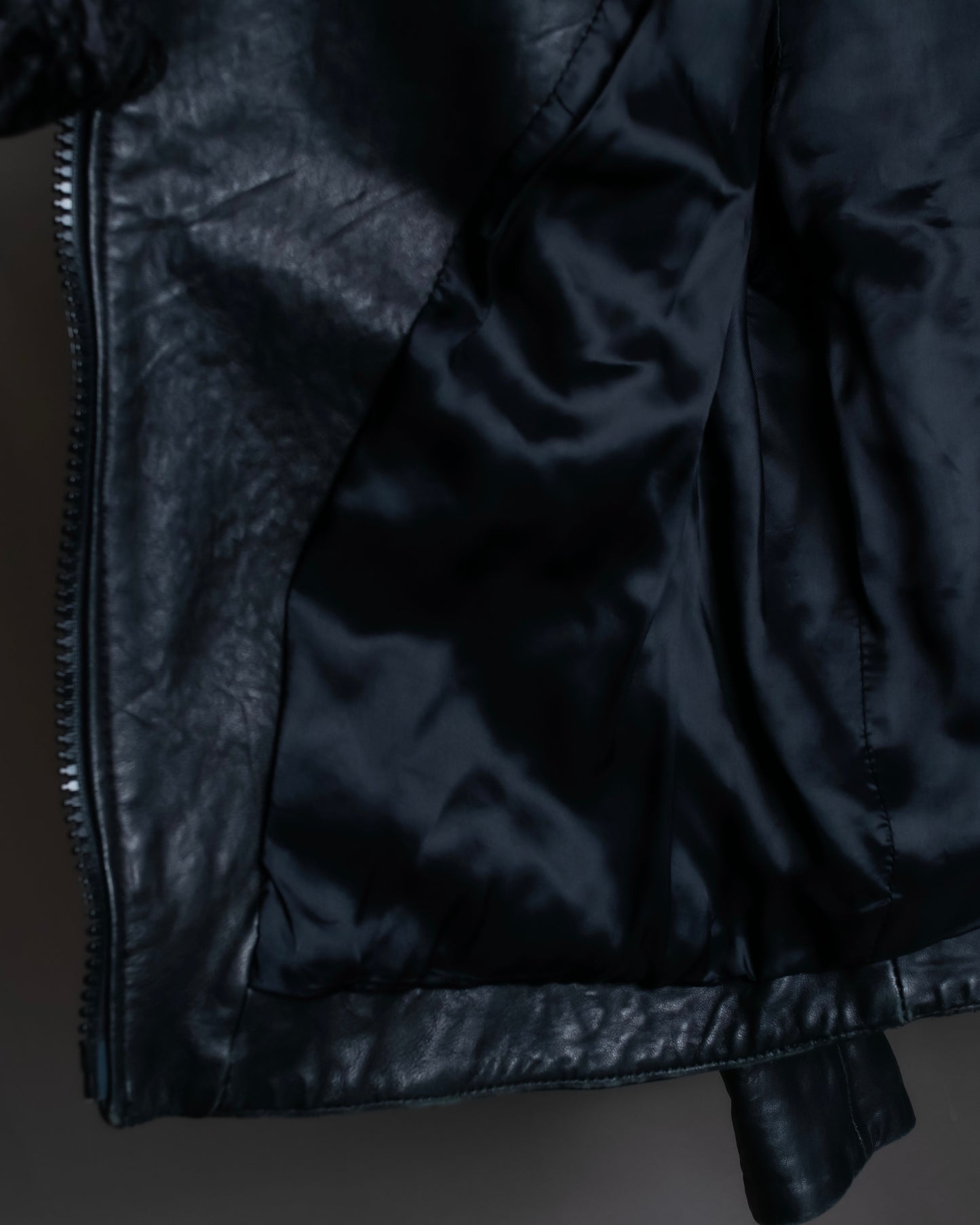 "Acne" Beautiful shape genuine leather double riders jacket