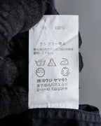 "Yohji Yamamoto COSTUME d’HOMME" Minimal detail cotton poplin black shirt