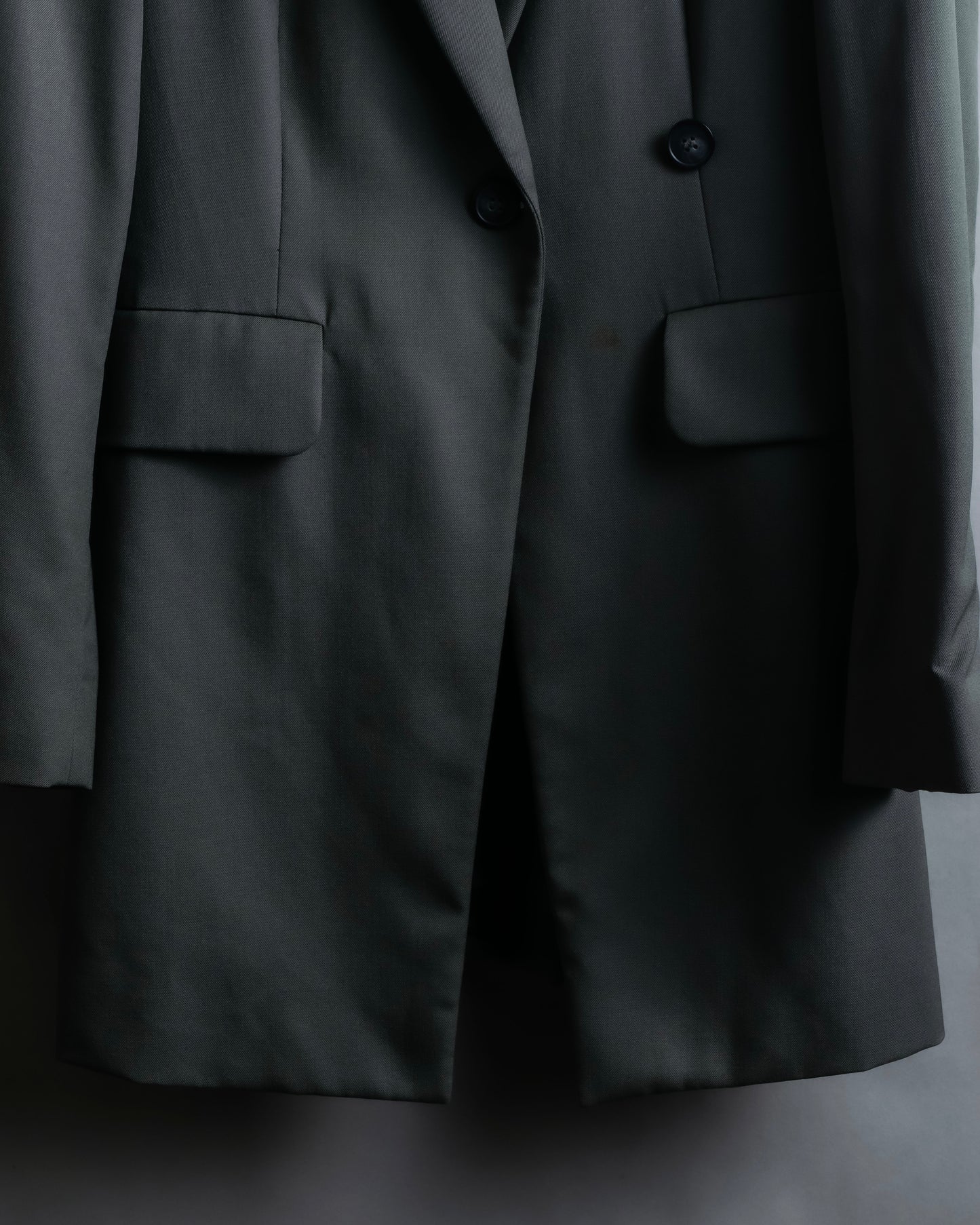 "MM6 MAISON MARGIELA" Wrap front oversized tailored jacket