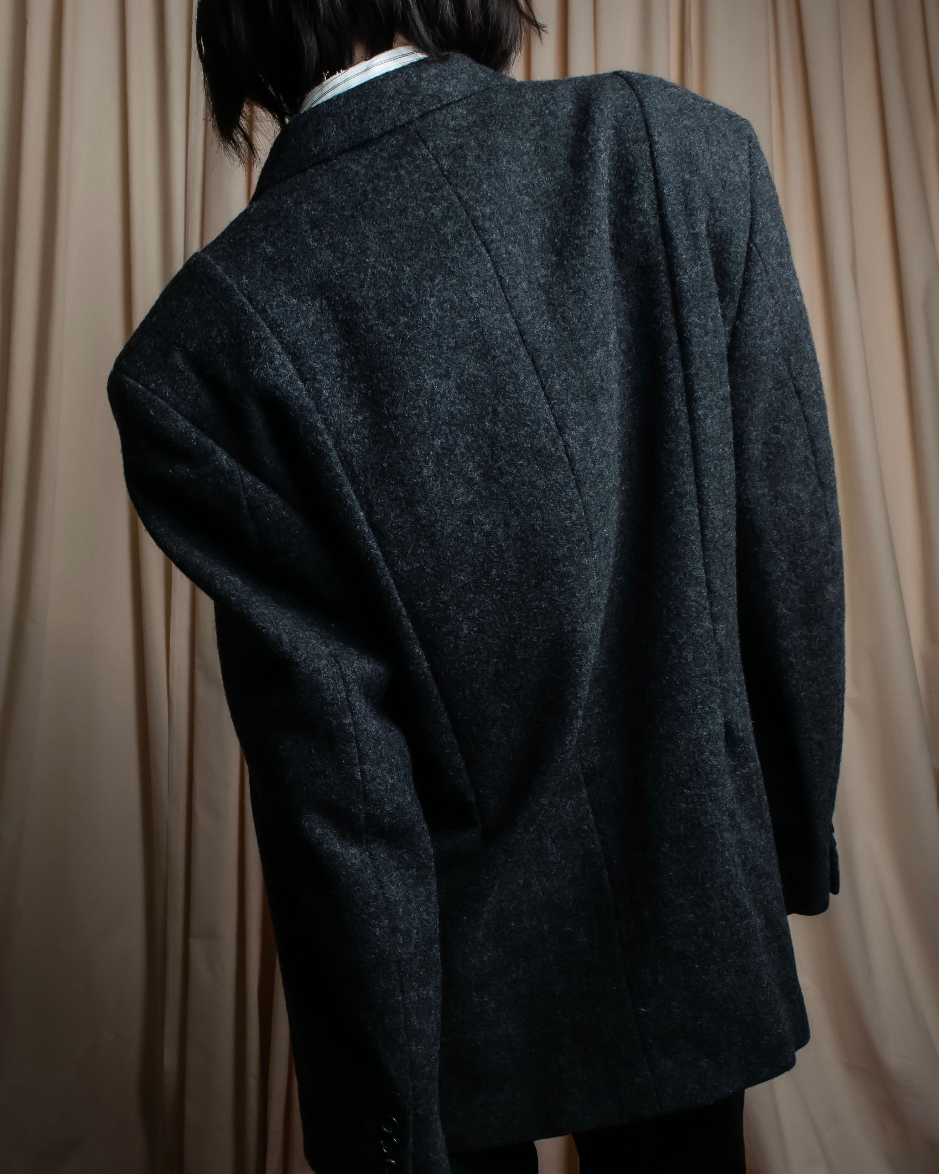 "COMME des GARCONS HOMME PLUS" Structured cut double-breasted tailored jacket