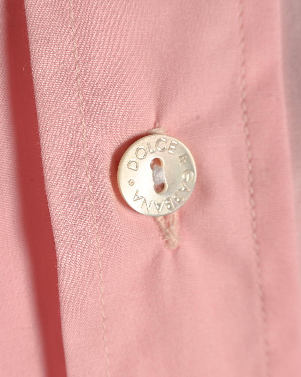 DOLCE & GABBANA/ Relax Sized Cotton Dress Shirt Pink