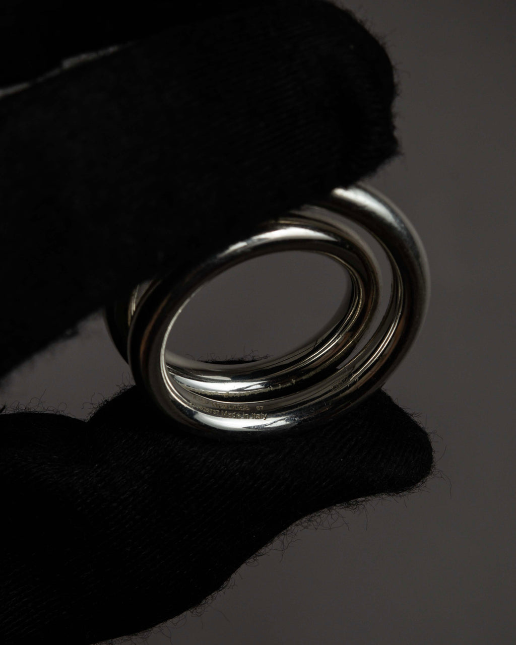 "HERMES" Vertige polished silver 925 ring