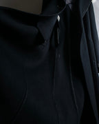 "HELMUT LANG" Fur collar belted long coat