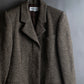 "Yves Saint Laurent Rive Gauche"
Fly front tweed chester coat