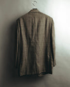 "Pierre Balmain" 80's-90's Windowpane check wool blazer