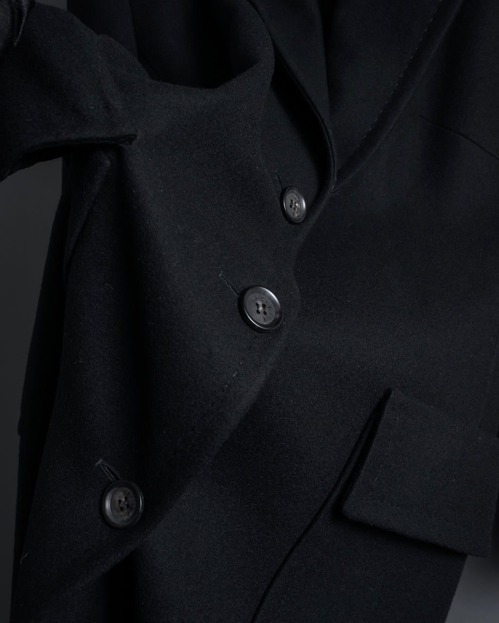 -SPECIAL- "CELINE" 1997-04's Michael Kors period minimal detail long chester coat