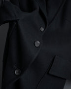 -SPECIAL- "CELINE" 1997-04's Michael Kors period minimal detail long chester coat