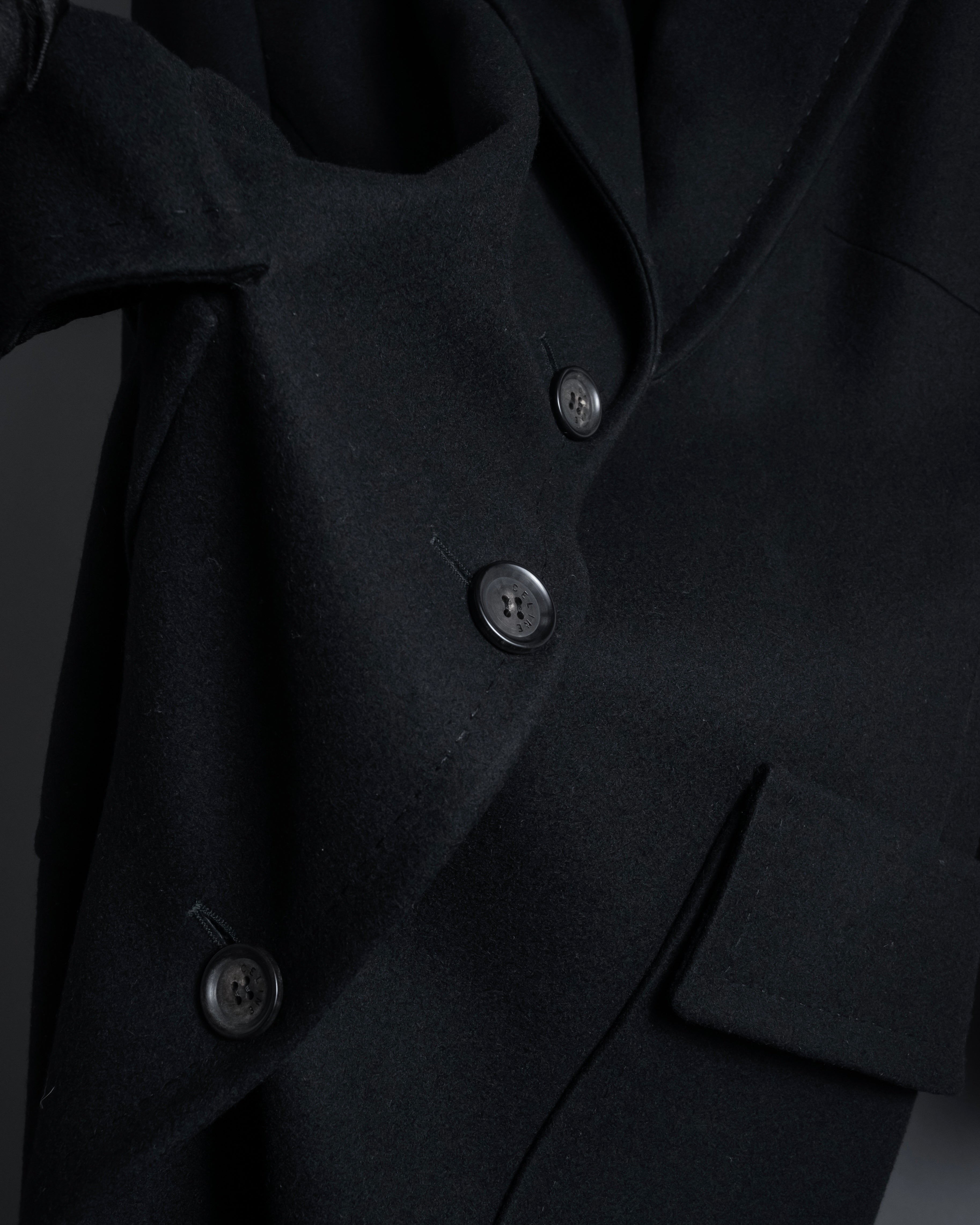 -SPECIAL- "CELINE" 1997-04's Michael Kors period minimal detail long chester coat