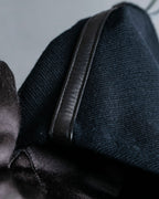 "GUCCI" Leather piping design box sleeve T-shirt