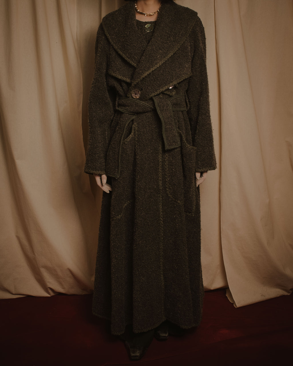 –SPECIAL– "FENDI"
Late 80s-early 90s oversized pile wool wrap coat