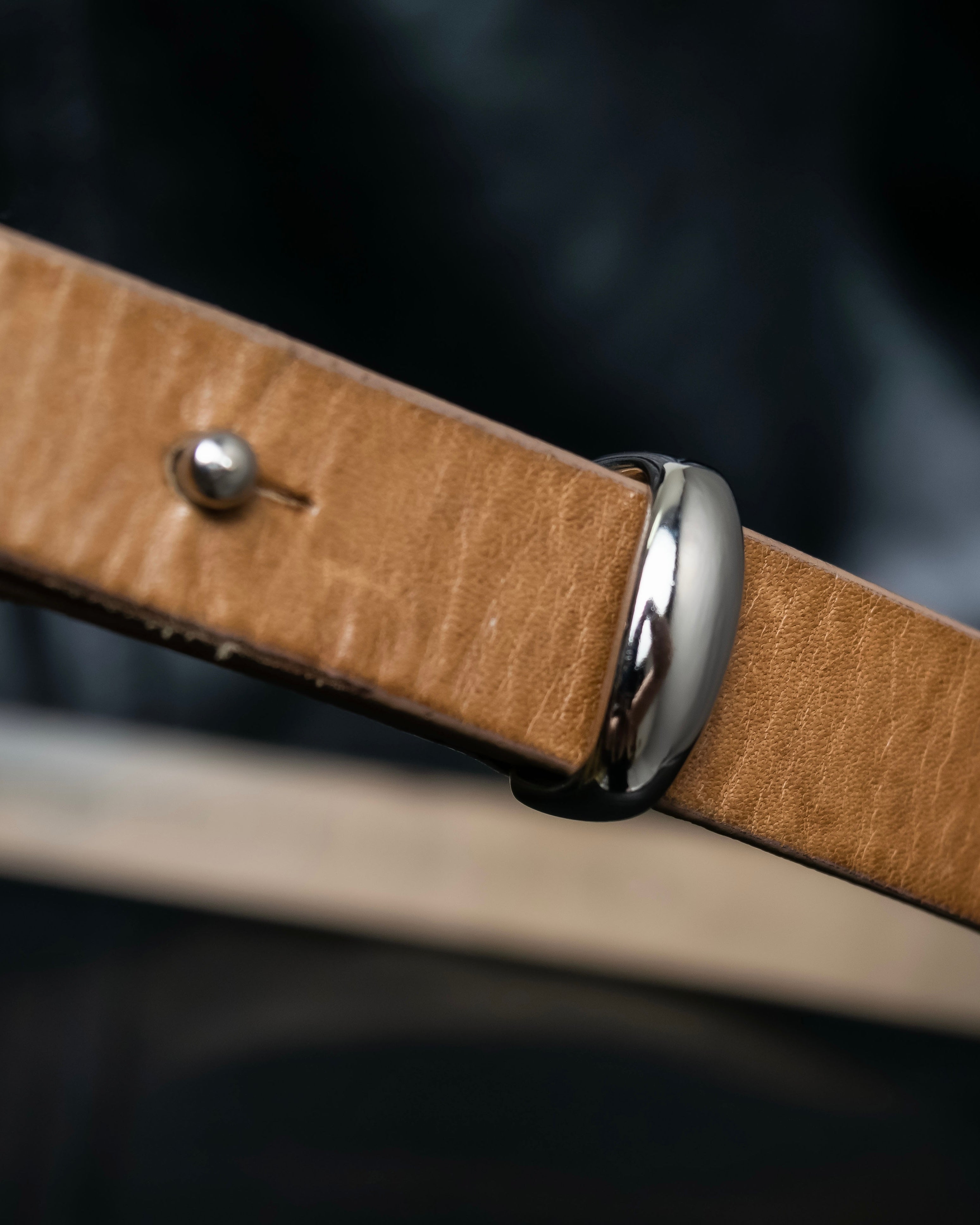 "Maison Martin Margiela" No. 11 Bella Pelle minimal design leather belt