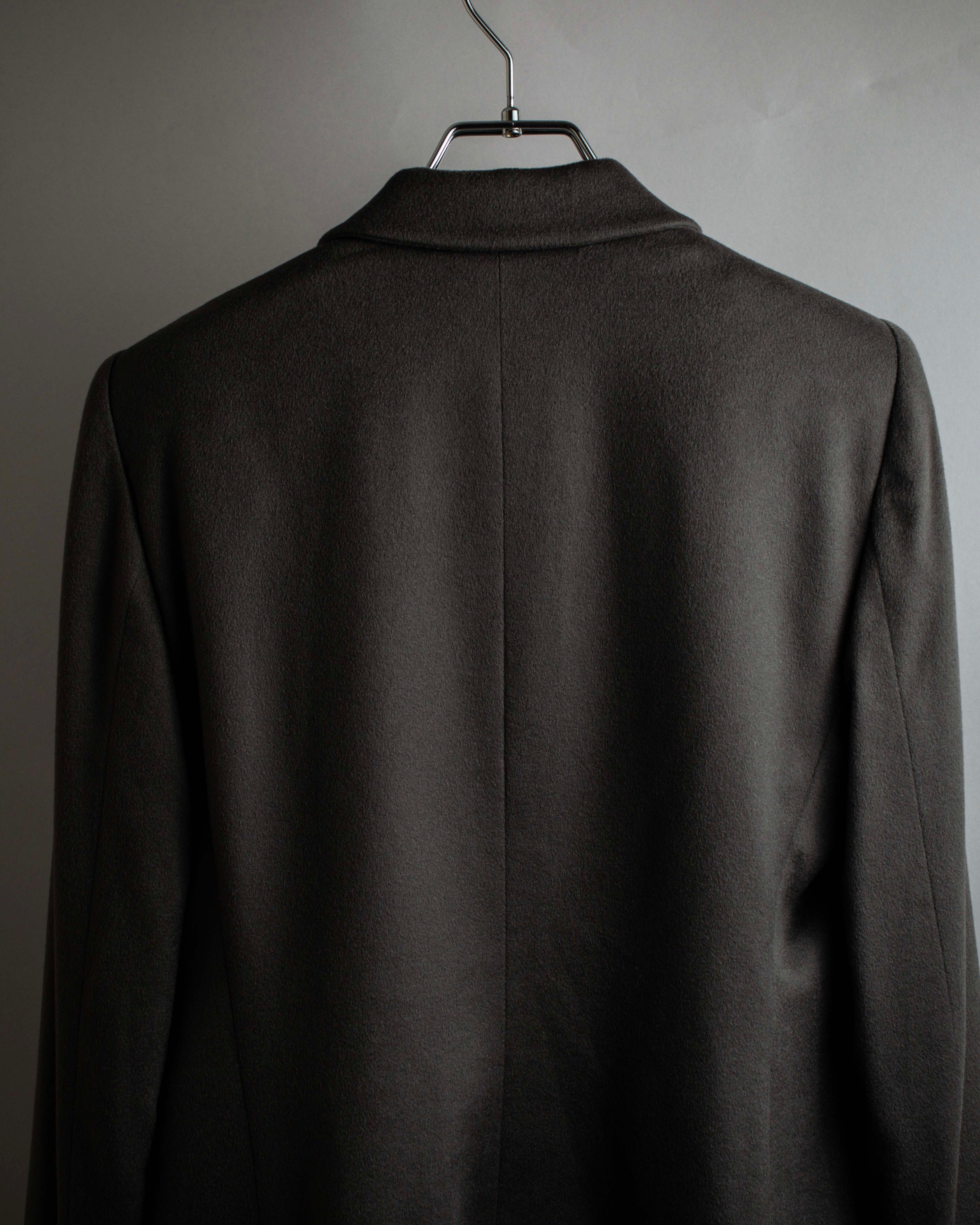 "ARMANI COLLEZIONI" Sharp peak lapel 100% cashmere tailored jacket