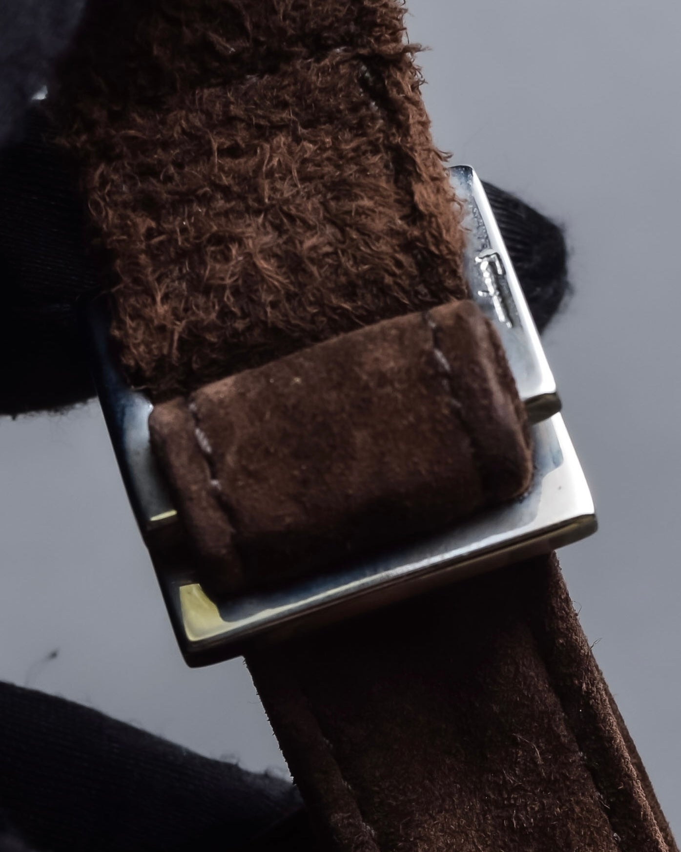 "Salvatore Ferragamo" Sharp form leather combination bag