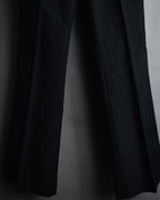 "GUCCI" 90’s-00’s signature hardware pinstripe wool slacks