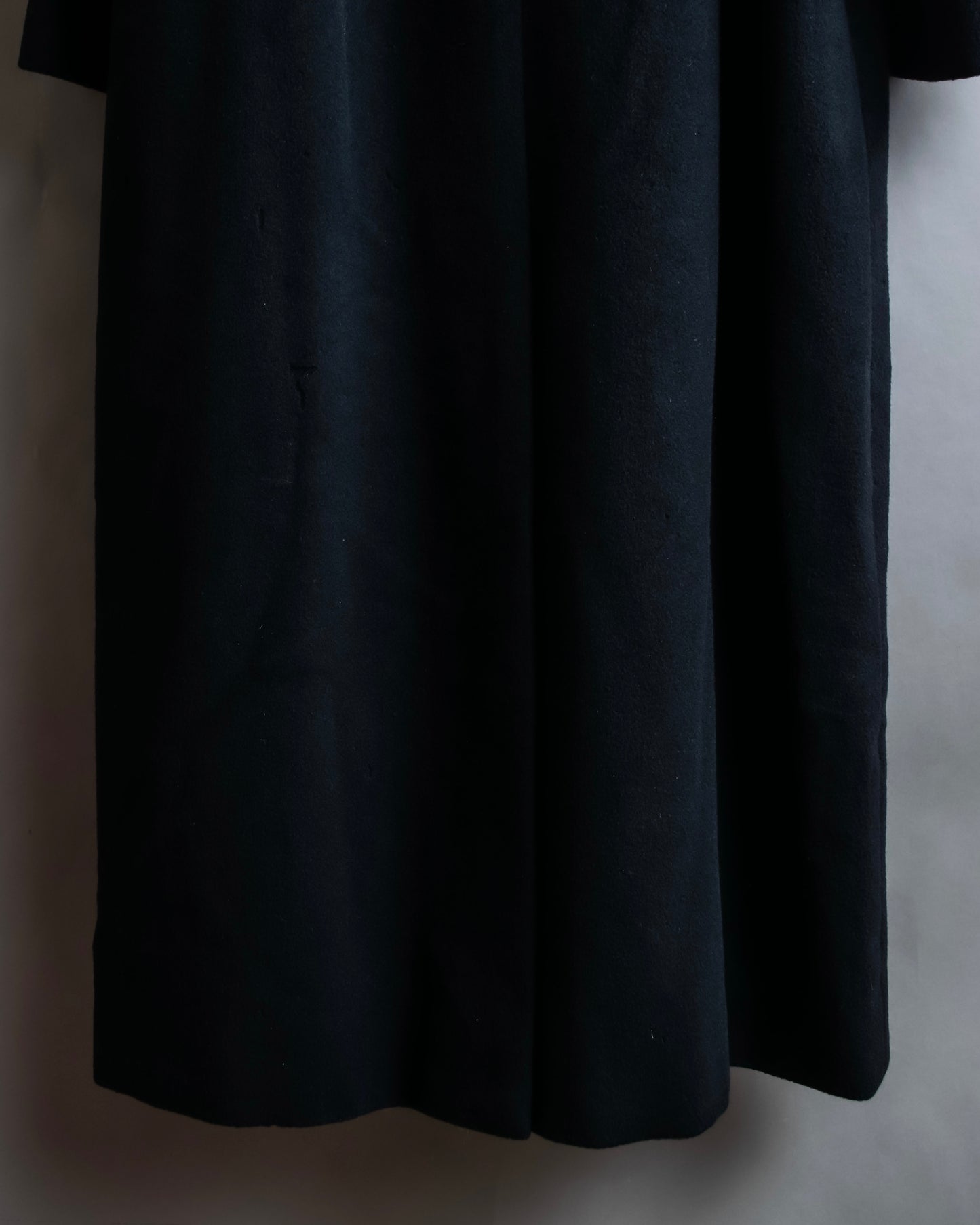 "BURBERRYS" Fly front cashmere blend soutien collar long coat