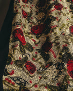 "Christian Dior" 80's-90's Floral paisley patterned large scarf