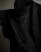 "HERMES" 90's Elegantly relaxed cotton linen tailored jacket