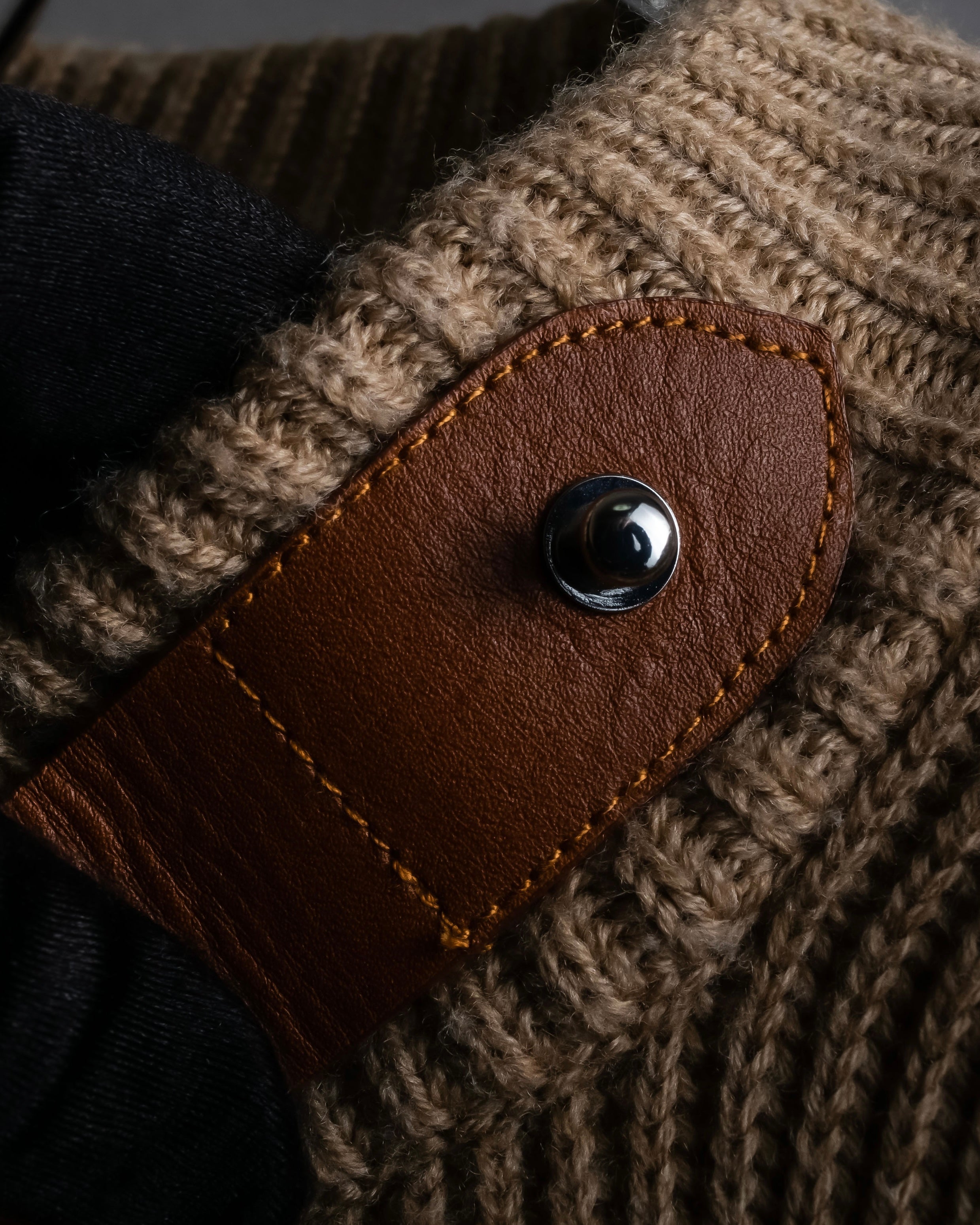 "POLO Ralph Lauren" Buckle closure design ribbed cardigan