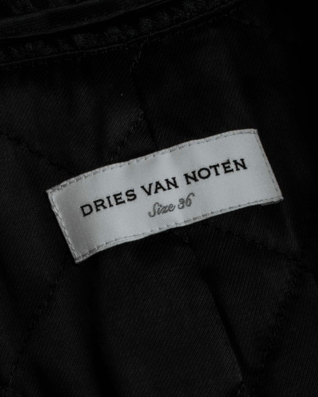 "DRIES VAN NOTTEN" Relief  jaguard uneven design chester coat