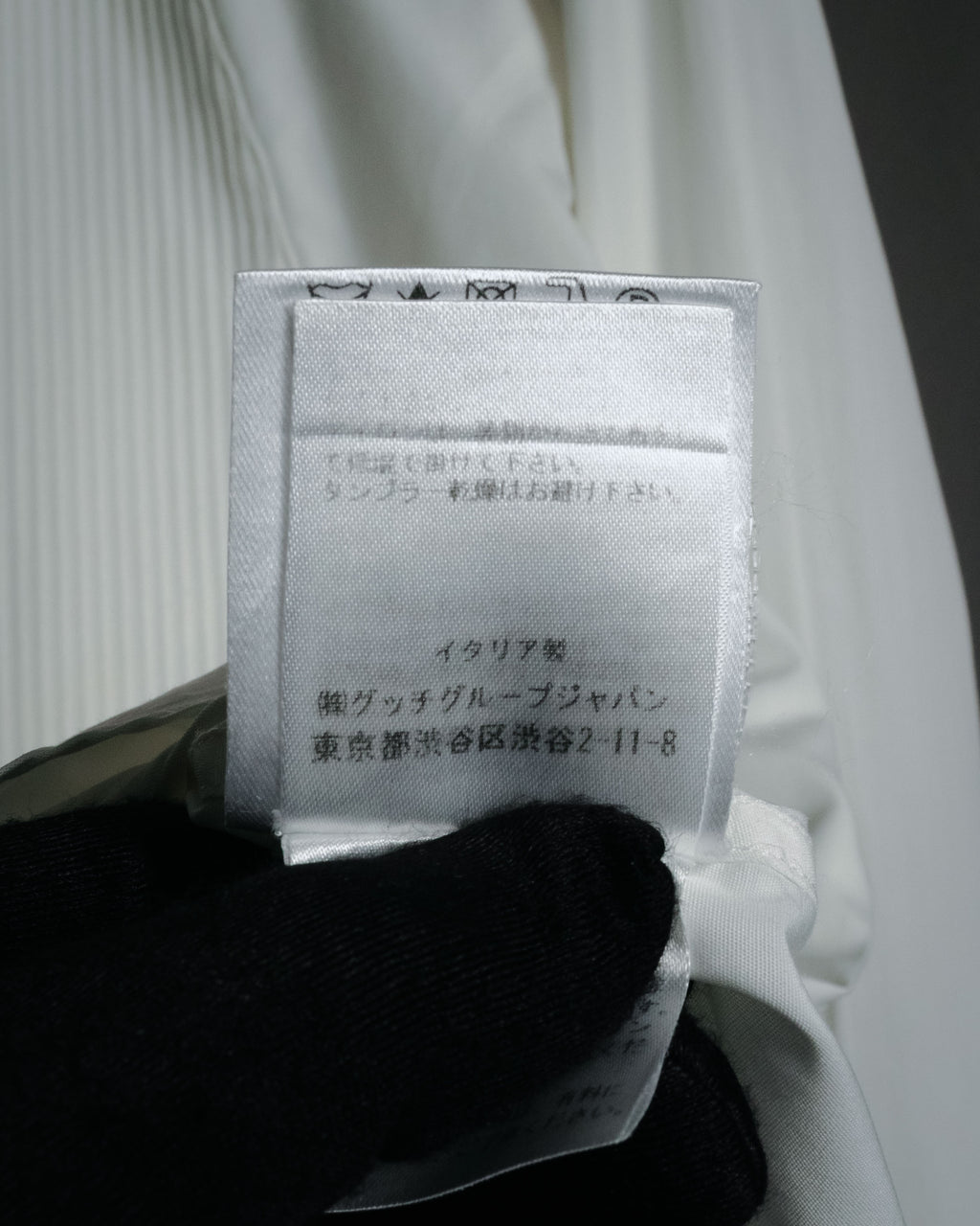 –SPECIAL– "Yves Saint Laurent" 00’s Tuxedo bib-front wing-collar dress shirt