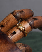 "Christian Dior" Diamond top design gold ring