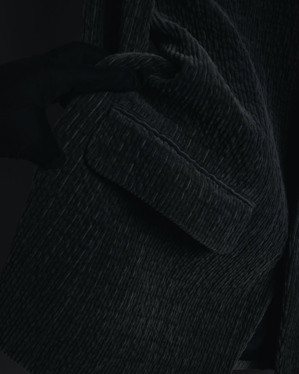 –SPECIAL– "ISSEY MIYAKE MEN" 98AW garment-pleated cotton tailoring set-up