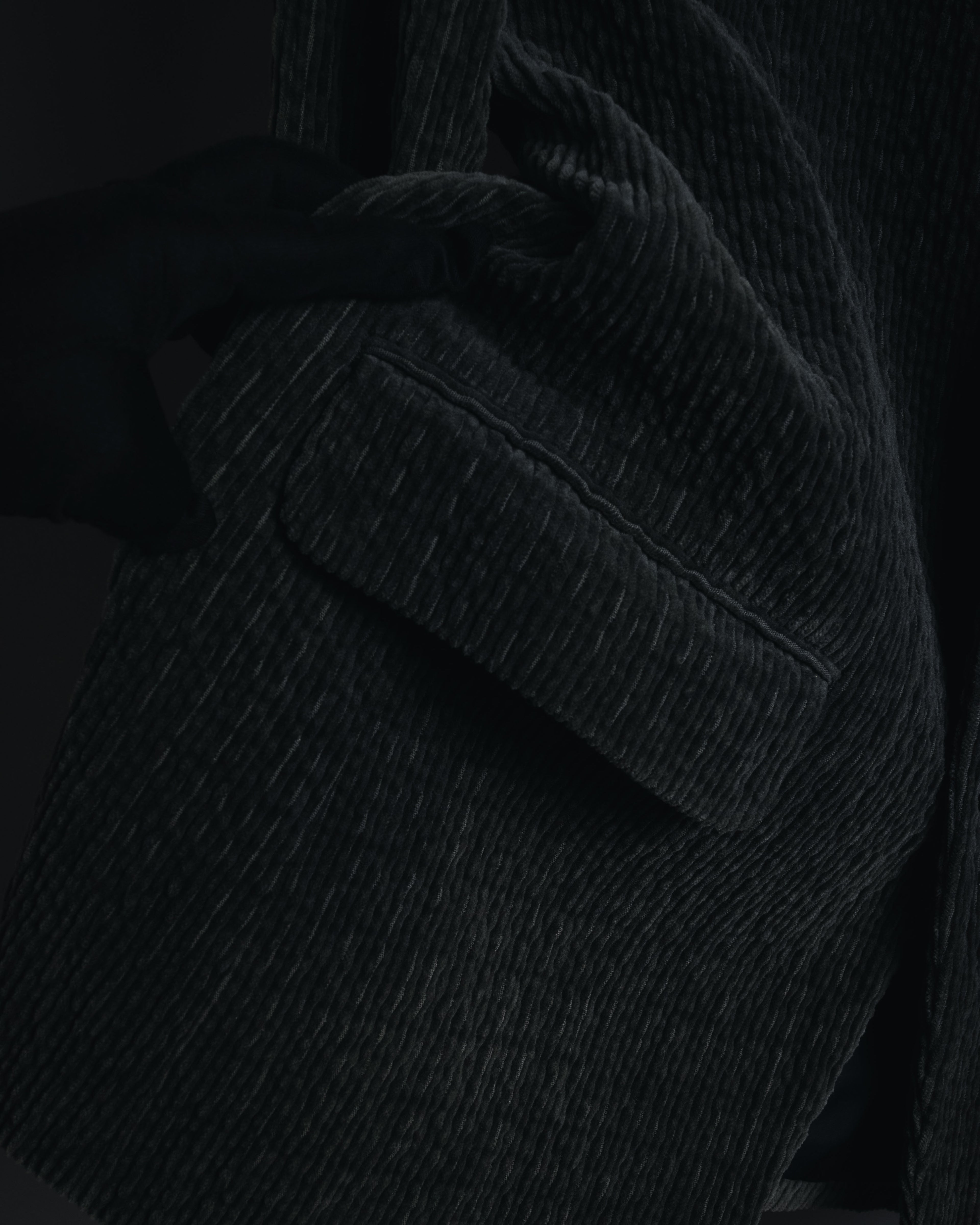 –SPECIAL– "ISSEY MIYAKE MEN" 98AW garment-pleated cotton tailoring set-up