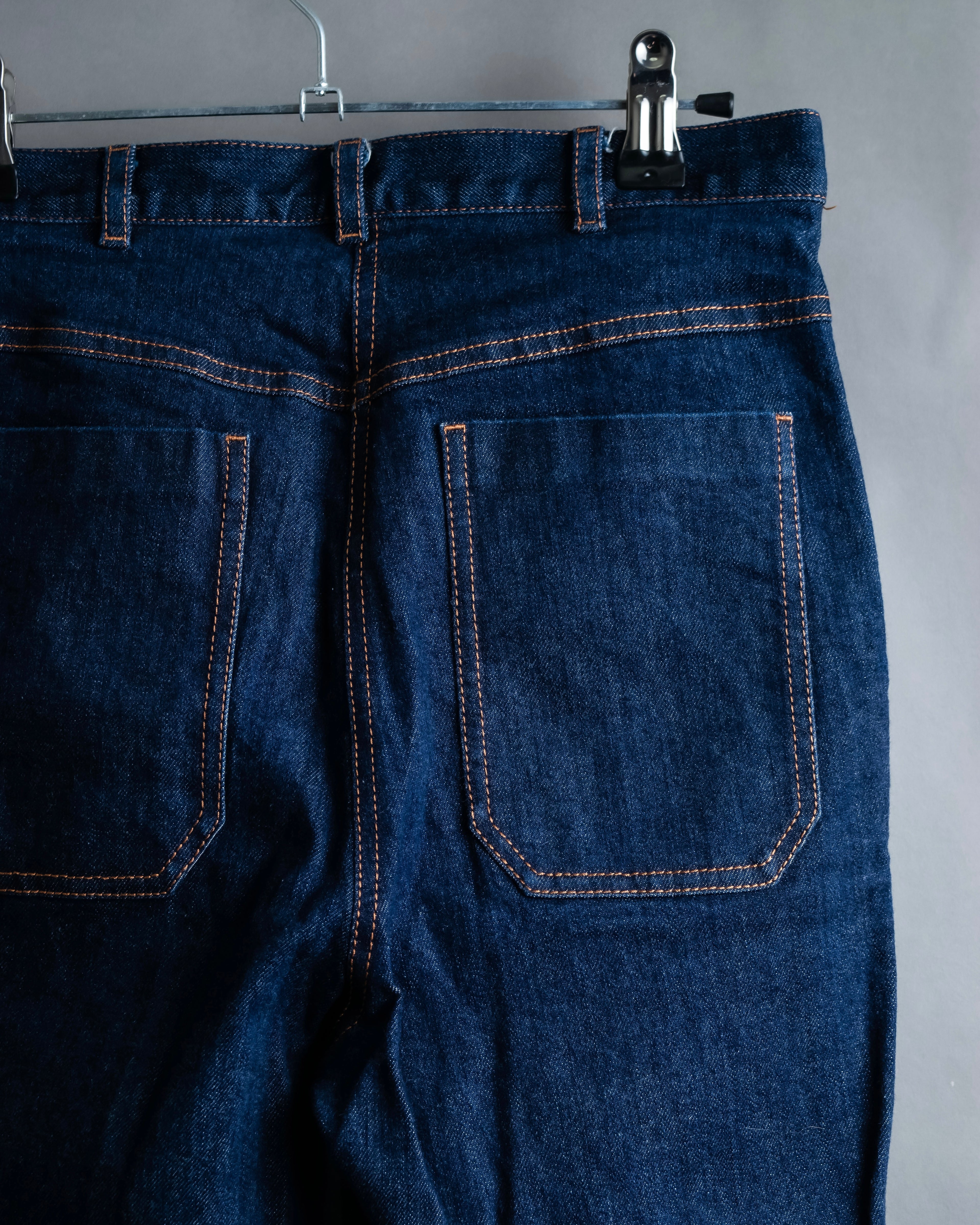 "BOTTEGA VENETA" Wide straight silhouette fisherman denim pants